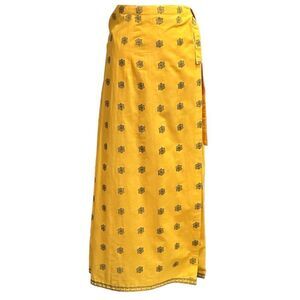 Good Things Women’s Wraparound Boho Straight Three-fold Maxi Skirt Size X-LARGE